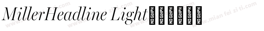 MillerHeadline Light字体转换